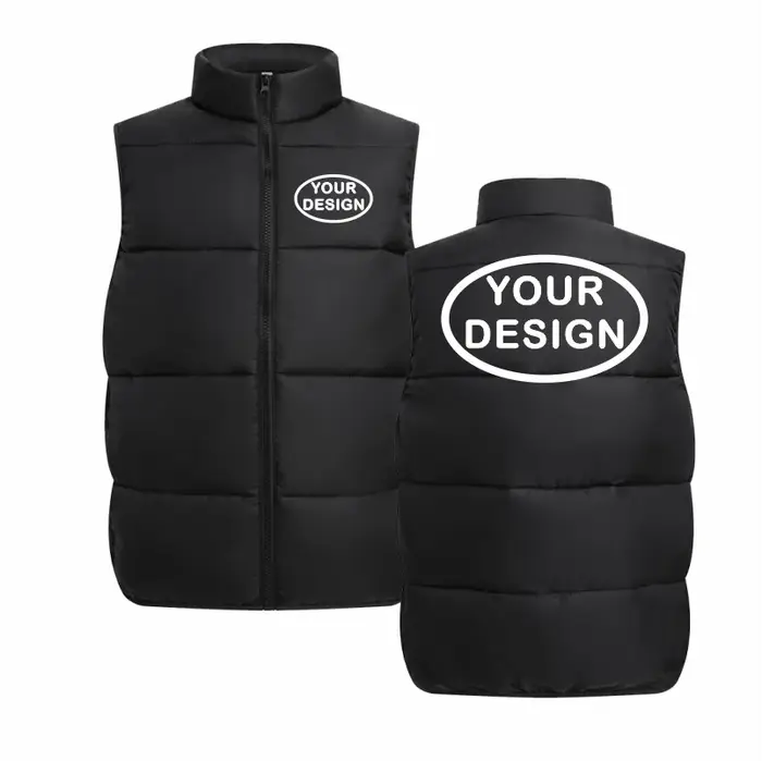 Personnalisez votre LOGO, gilet sans manches pour hommes, veste coupe-vent, couleur unie, manteau d'