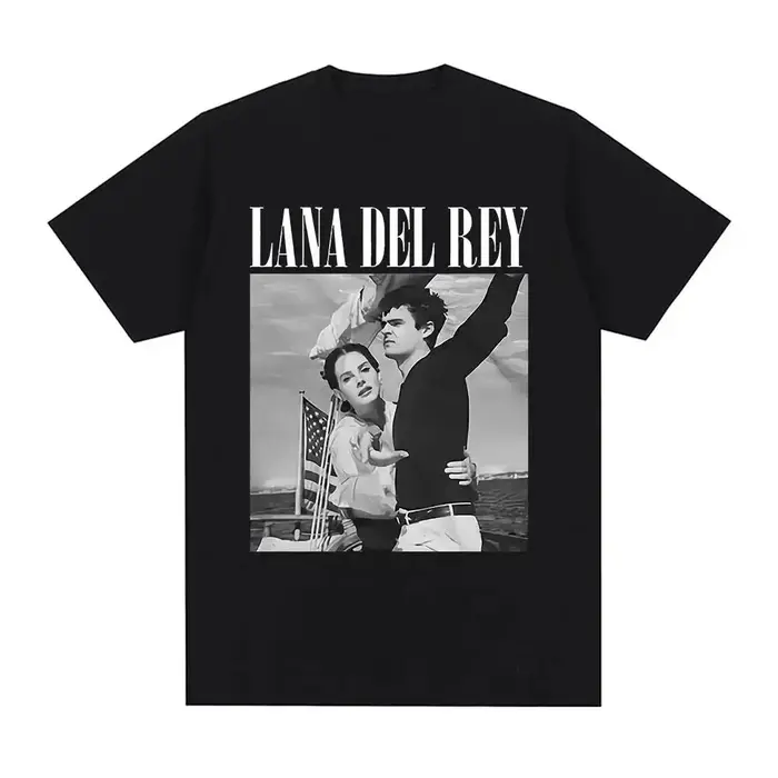 Chanteur Lana Del Rey imprimé T-Shirt femmes mode Hip Hop hommes t-shirts Streetwear Harajuku T-Shir