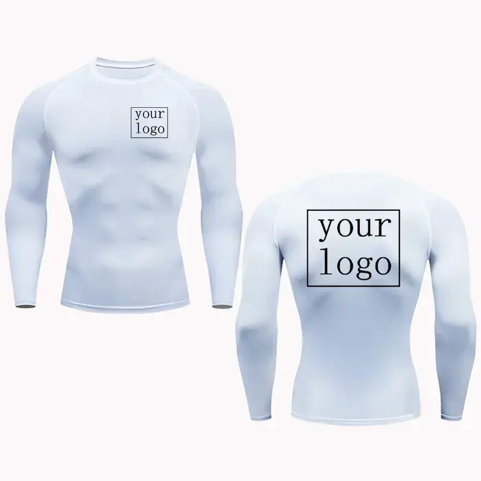 T-shirt de compression personnalisé à séchage rapide pour hommes et femmes, avec logo et design orig