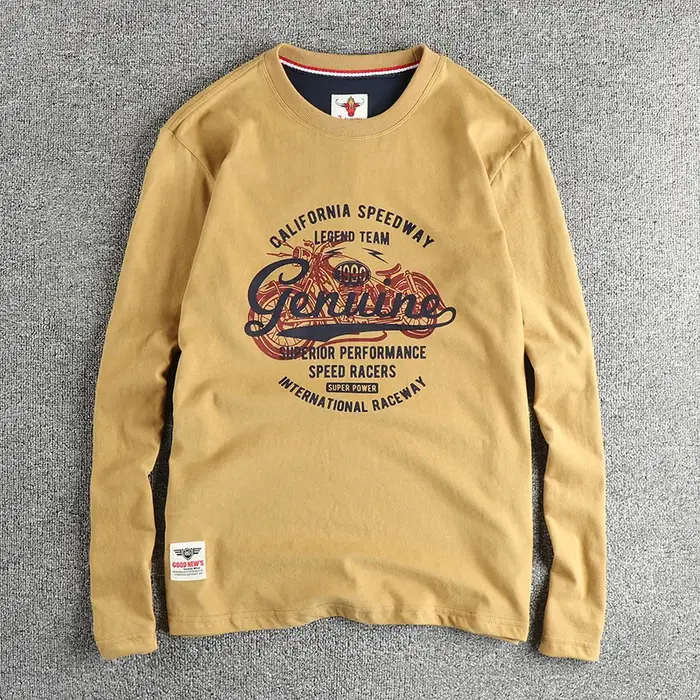 T-shirt à manches longues personnalisé pour hommes