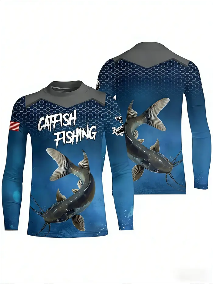 T-shirt de pêche pour homme 2026, le plus vendu, décontracté, respirant, à séchage rapide, imprimé 3D, à manches longues, pour sports de plein air