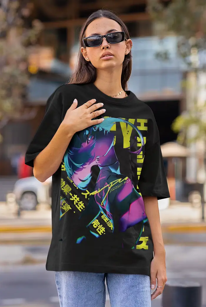 Lucy Cyber Edgerunners Anime T-Shirt Manga chemise graphique doux