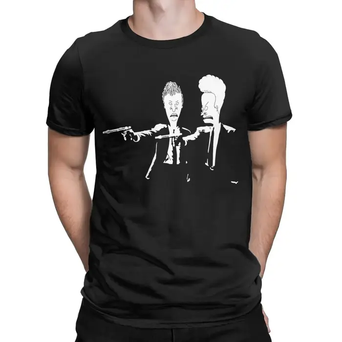 Beavis et Butthead Pulp Fiction hommes t-shirts créatif T-Shirt à manches courtes col rond