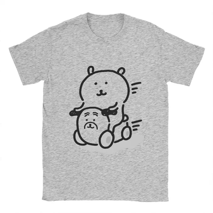 T-shirt Joke Bear pour hommes, t-shirt de plage décontracté, à manches courtes, Y2K, amusant