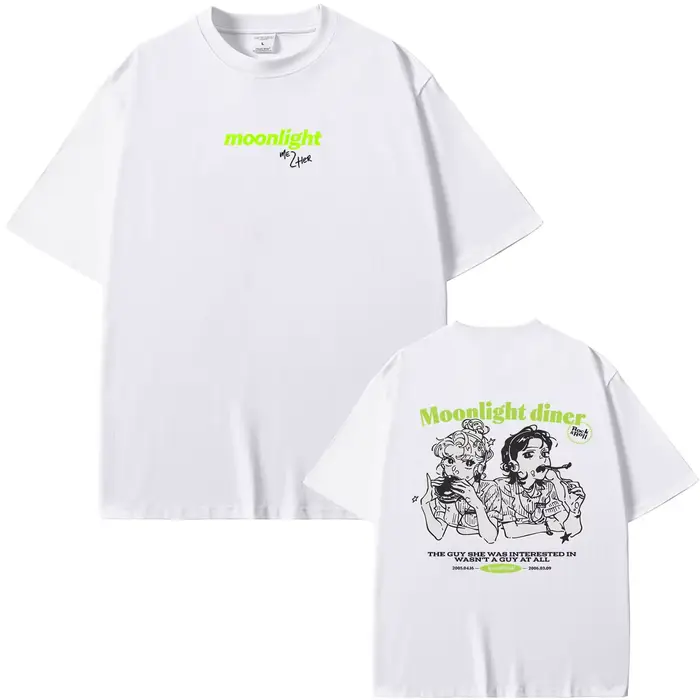 T-shirt décontracté surdimensionné à col rond pour hommes et femmes