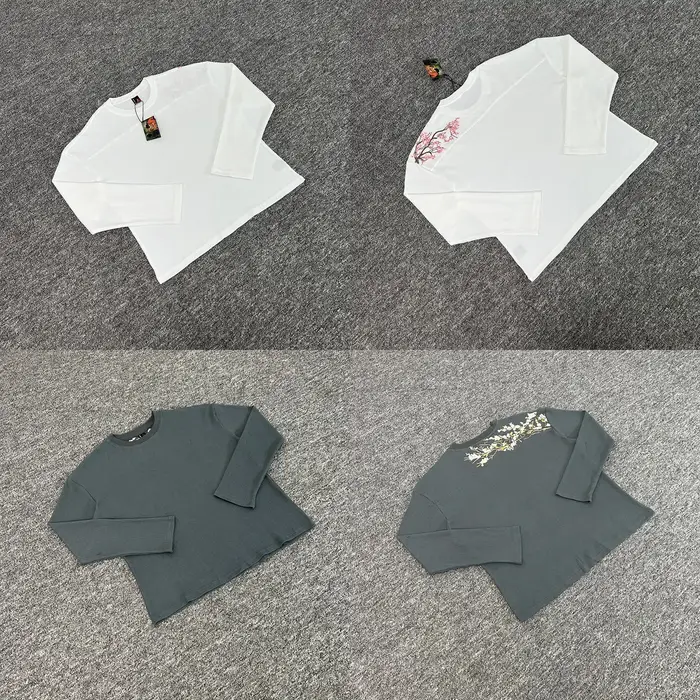 T-shirts à manches longues de haute qualité Derschutze Waffle