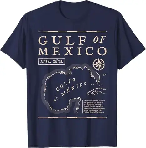 T-shirt de plage du golfe du Mexique depuis 1672