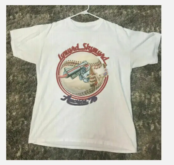 T-shirt rétro du tour des États-Unis des Lynyrd Skynyrd de 1976, T-shirt du groupe de rock des année