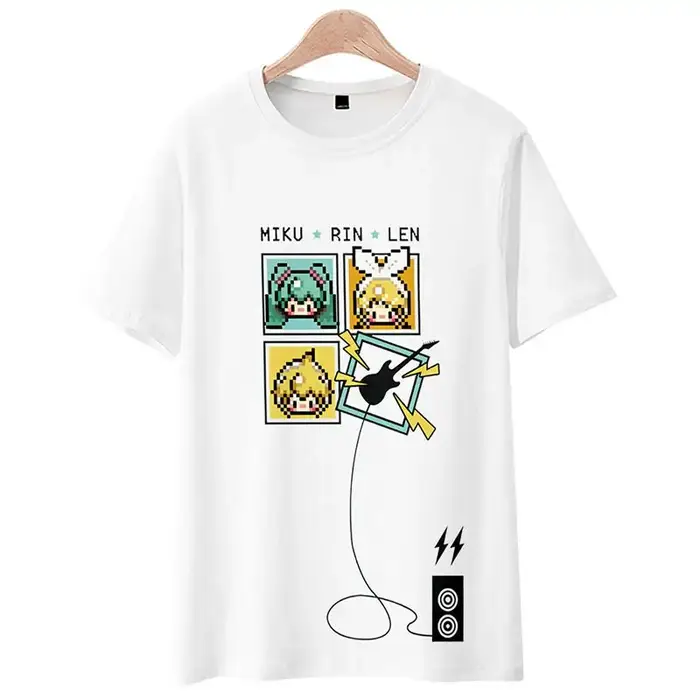 Hatsune Miku T-shirt dessin animé manches courtes pantalon ensemble