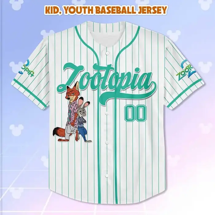 T-shirt imprimé en 3D Crazy Zootopia Classic Protagonist pour enfants