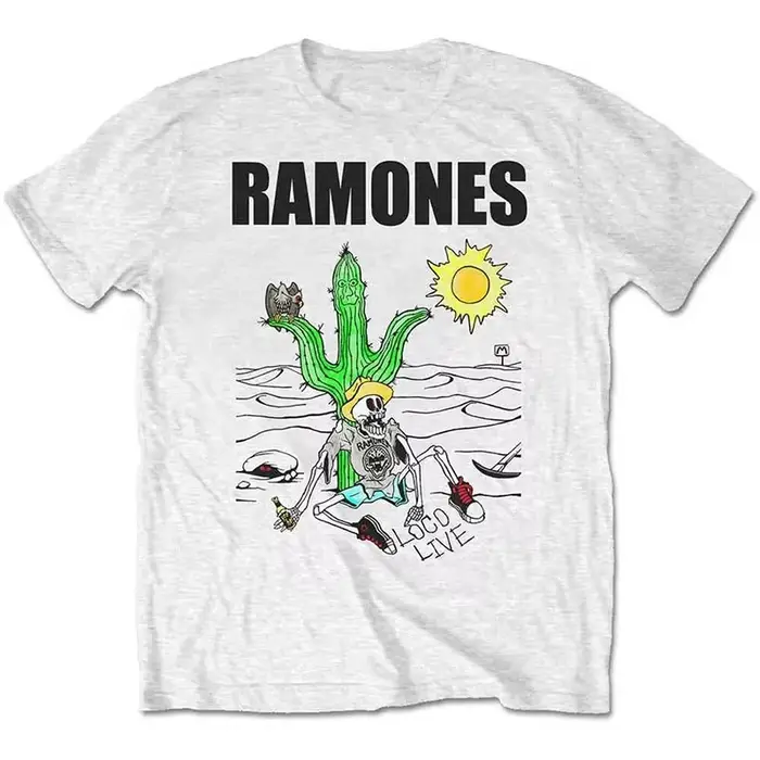 The Ramones - Groupe punk américain légendaire - T-shirt à manches courtes en coton imprimé musique 