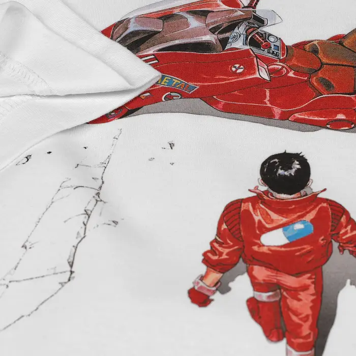 T-Shirt Akira en coton blanc pour hommes