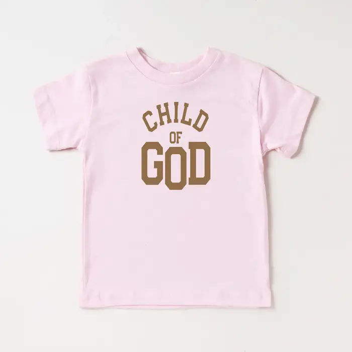 Rétro T-Shirt religieux enfant de dieu chemise impression T-Shirt enfants chrétien T-Shirt été fille