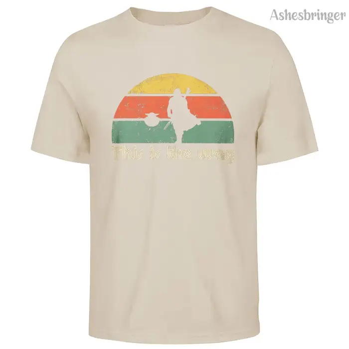 T-shirt en coton pour hommes et femmes, avec image Jedi The Retro Way, Style décontracté de rue