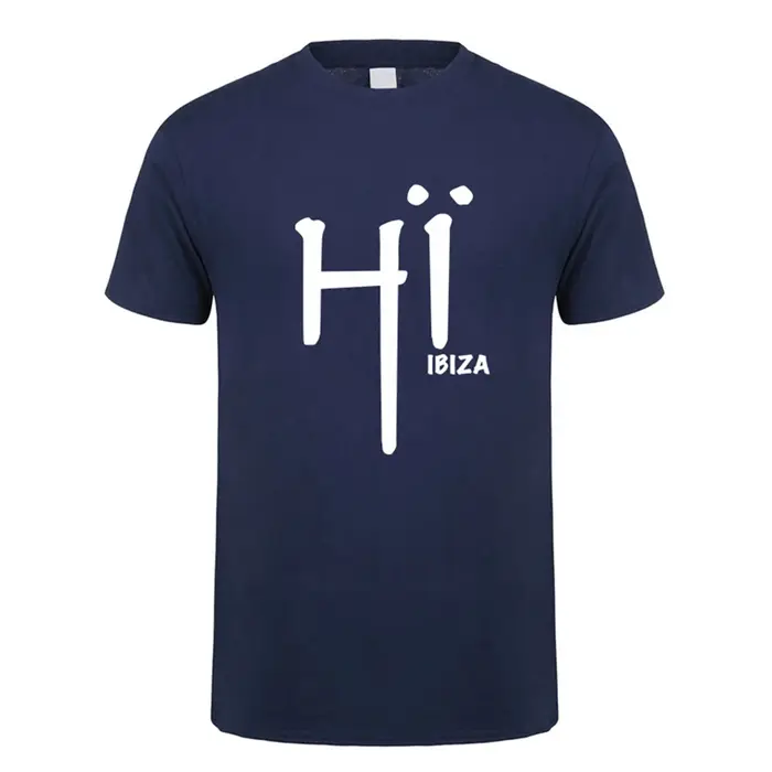 Hi Ibiza T Shirt été hommes coton manches courtes Hi