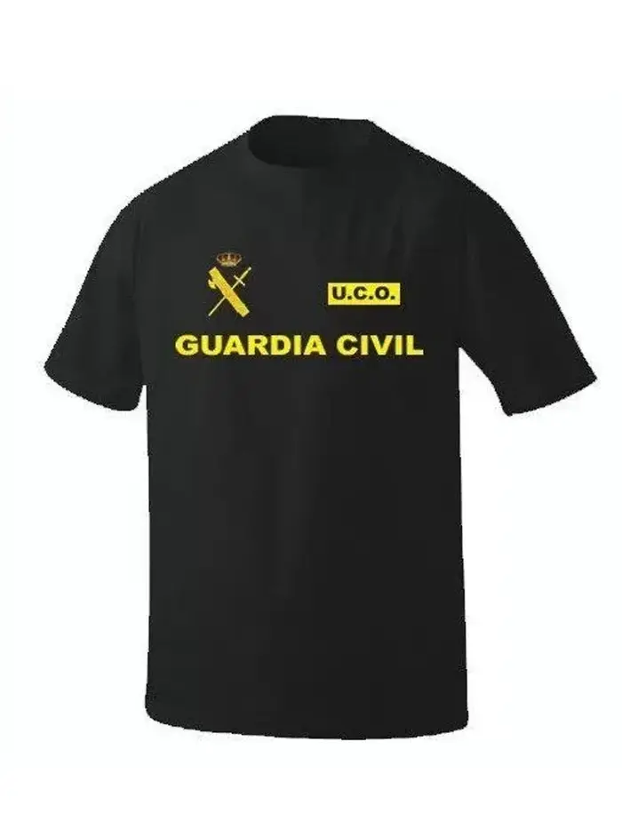 T-shirt UCO de la Garde Civile d'Espagne Unidad Central Operativa. T-shirts décontractés à manches courtes 100% coton