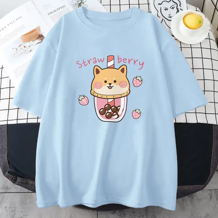 T-shirt imprimé dessin animé Harvey Milk pour filles