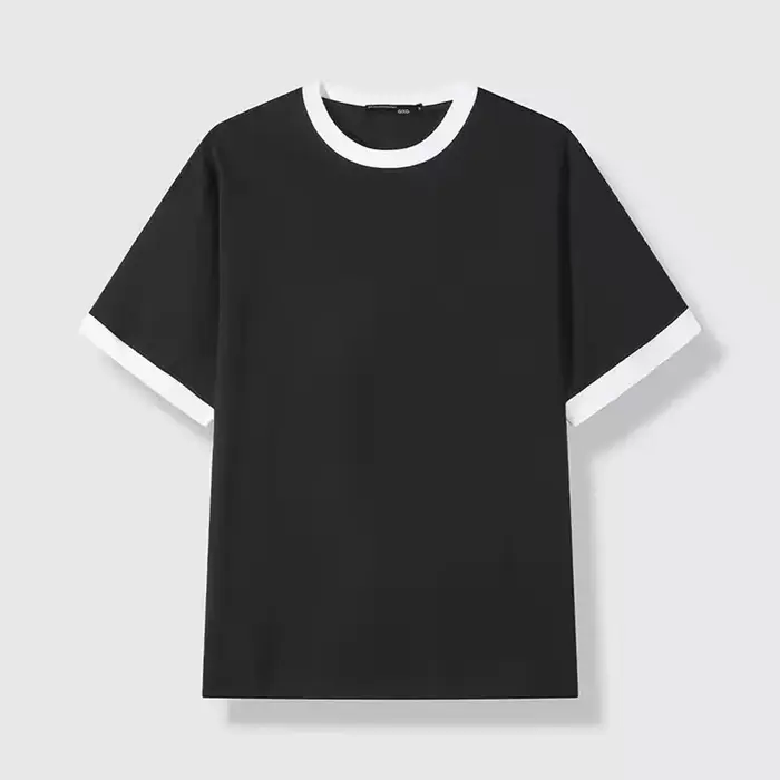 T-shirt vierge pour homme en pur coton de haute qualité, tendance, à manches courtes, nouvelle colle