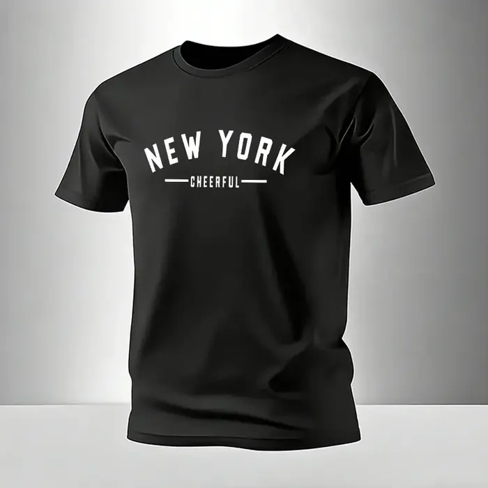 T-shirt Homme Coton Doux Décontracté Manches Courtes Sport Plein Air Jogging Vêtements Homme Été Noi