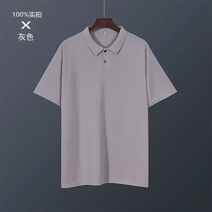 Été hommes Polo hauts respirant séchage rapide t-shirt à manches courtes 9XL 10XL 12XL 180KG t-shirts de sport gros