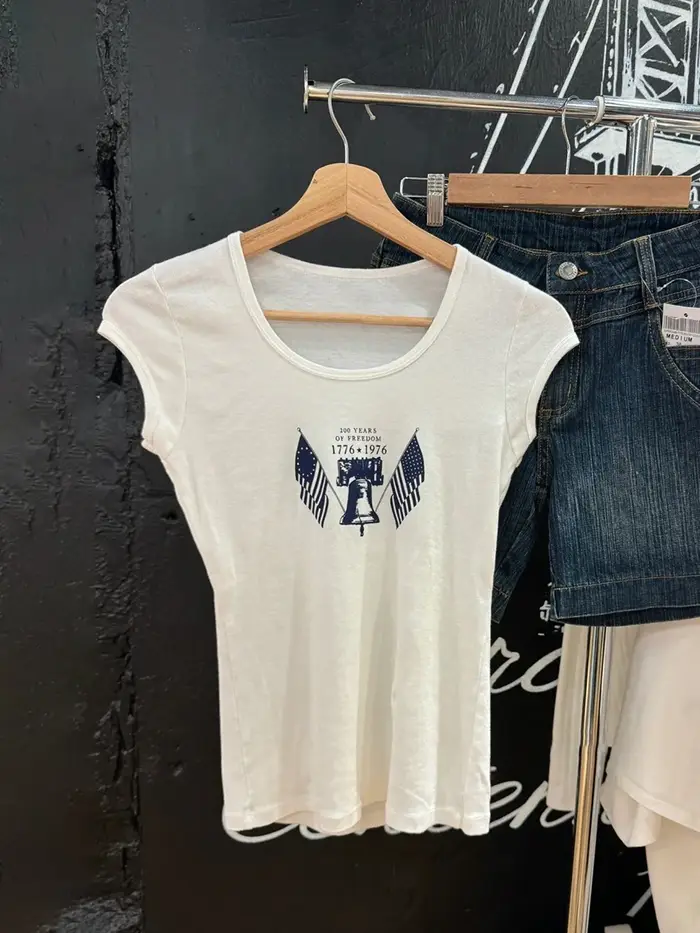 T-shirt manches courtes col rond femme