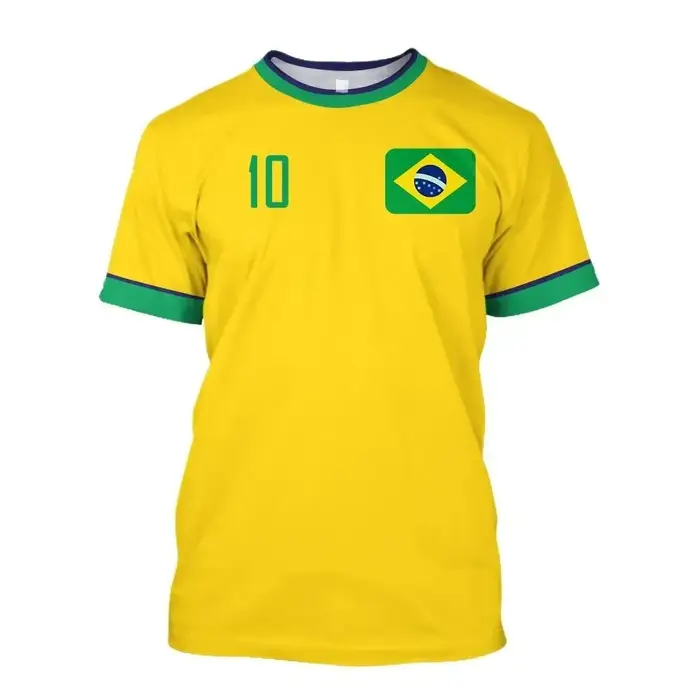 Équipe nationale du Brésil # 10 t-shirts de football