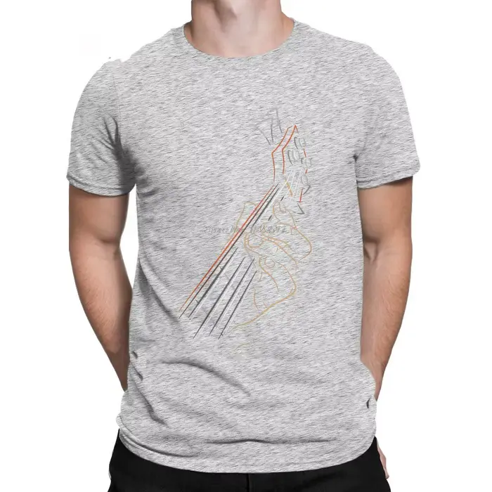 Humoristique actif guitare basse Rock musique T-Shirt hommes col rond coton