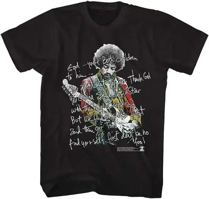 T-shirt Jimi Hendrix, musicien rock, vintage, imprimé, en coton, décontracté, ample, unisexe, cadeau