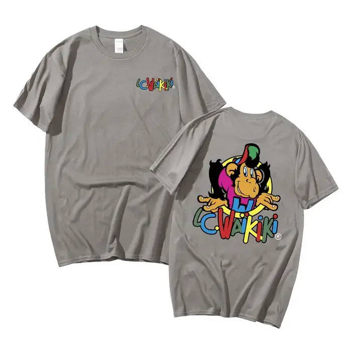 T-shirt graphique Singe Lc Waikiki pour hommes et femmes