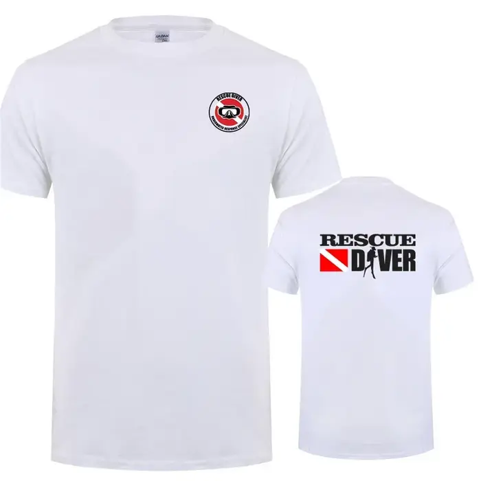 Rescue Diver t-shirt drôle plongée sous-marine hommes t-shirt cadeaux à manches courtes Streetwear t