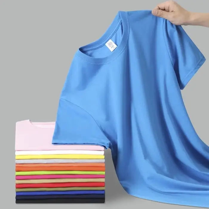 T-shirt à manches courtes et col rond pour hommes et femmes