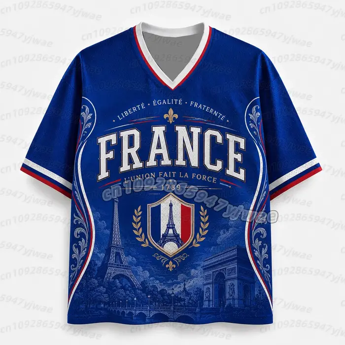 Maillot de football Y2K 2026 Mbappé 10 imprimé drapeau français