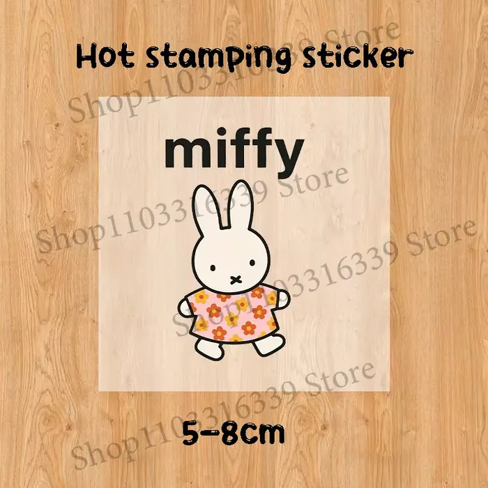 Miffy – T-shirt à manches courtes en coton pour enfants, T-shirt dessin animé Kawaii, hauts pour gar