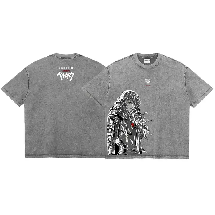 T-shirt imprimé Griffith Berserk pour hommes, vêtements de mode Harajuku, t-shirt surdimensionné lav