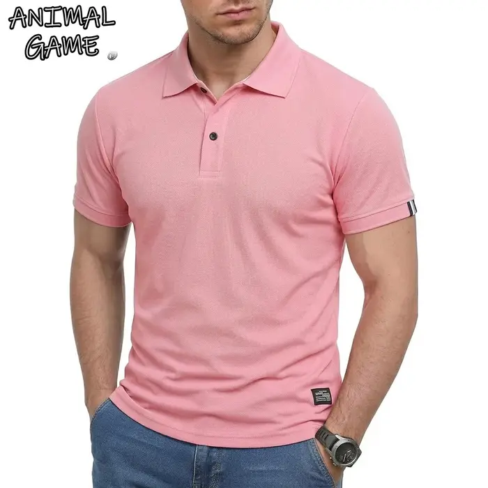 Chemises polo à manches courtes pour hommes