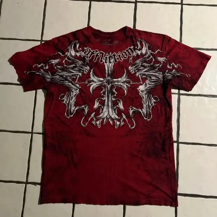 T-shirt d'été pour hommes, style gothique européen et américain, imprimé crâne, confortable, respira