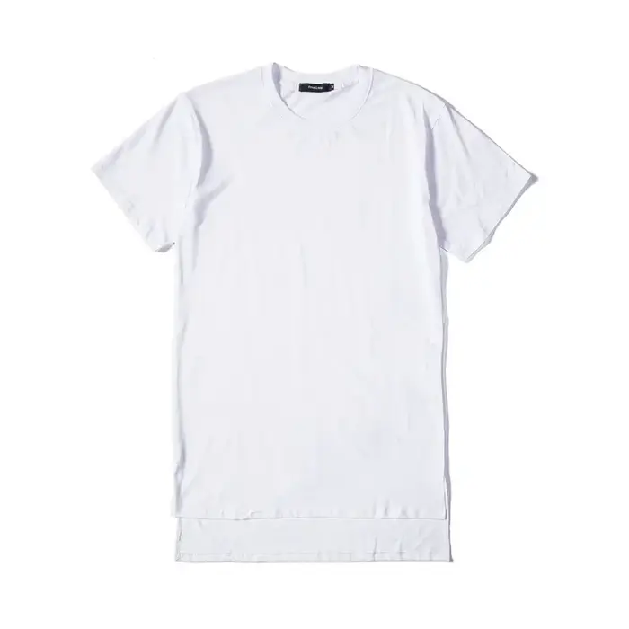 MRMT 2026 Nouveau T-shirt Homme à Manches Courtes, Coupe Courte Devant Longue Derrière, Fente Latéra