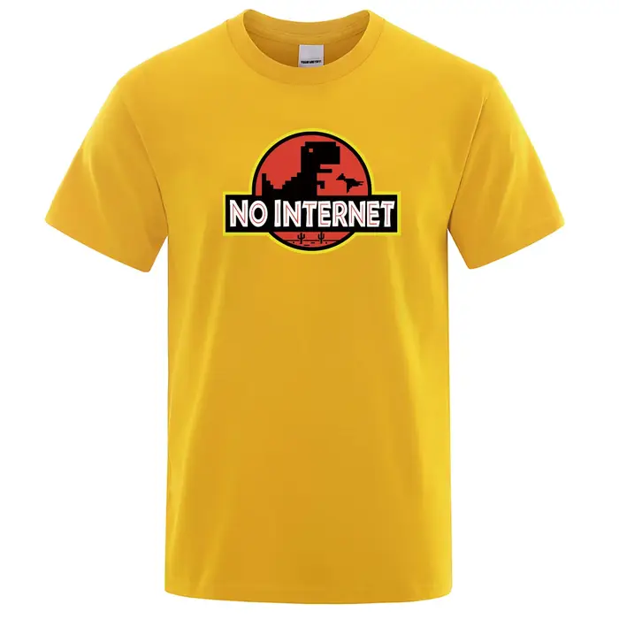 T-shirt imprimé de dinosaure de dessin animé pour homme