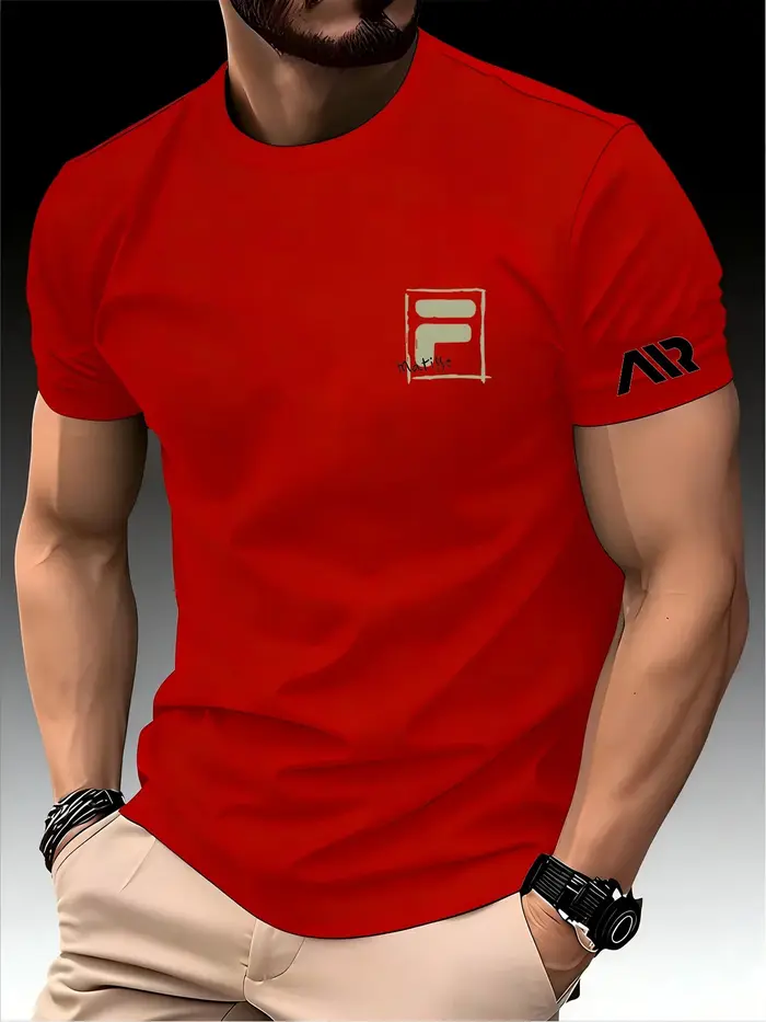 Nouveau T-shirt de sport imprimé pour homme