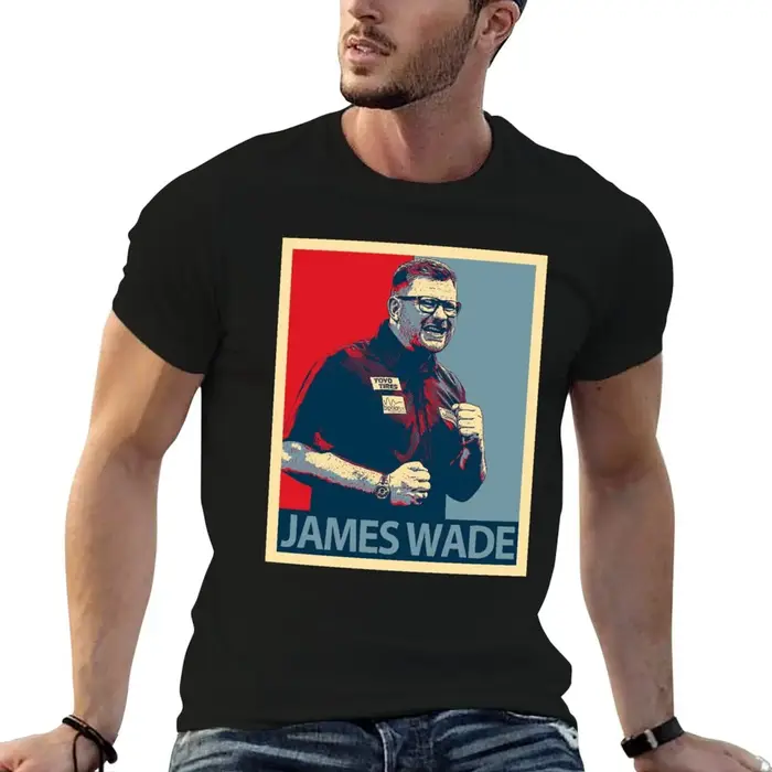 T-shirt James Wade, t-shirts en coton 100% pour homme, t-shirt d'été pour homme, t-shirt de luxe