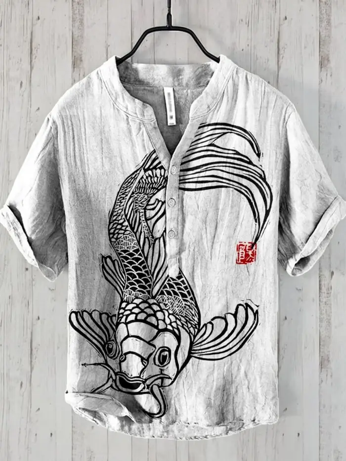 Pull rétro en lin pour hommes