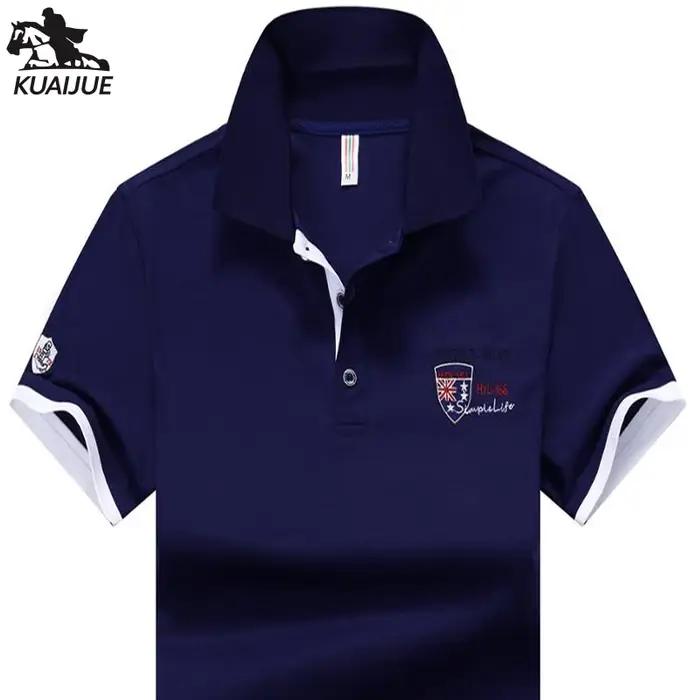 Polo décontracté à manches courtes pour homme