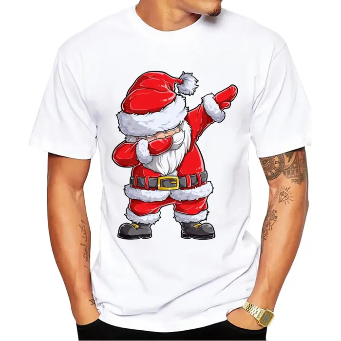 T-shirt de Noël à manches courtes pour hommes