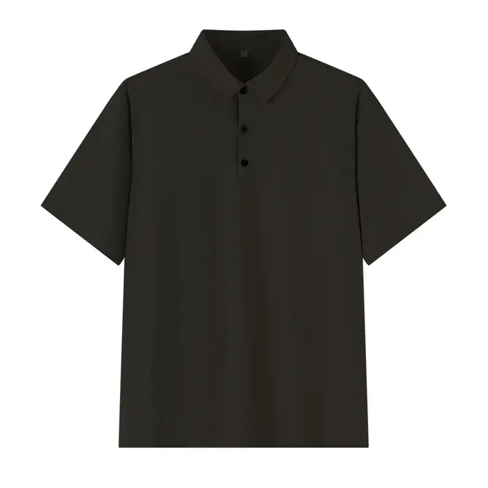 1XL-7XL grande taille hommes POLO décontracté glace soie sans couture à manches courtes haute qualité