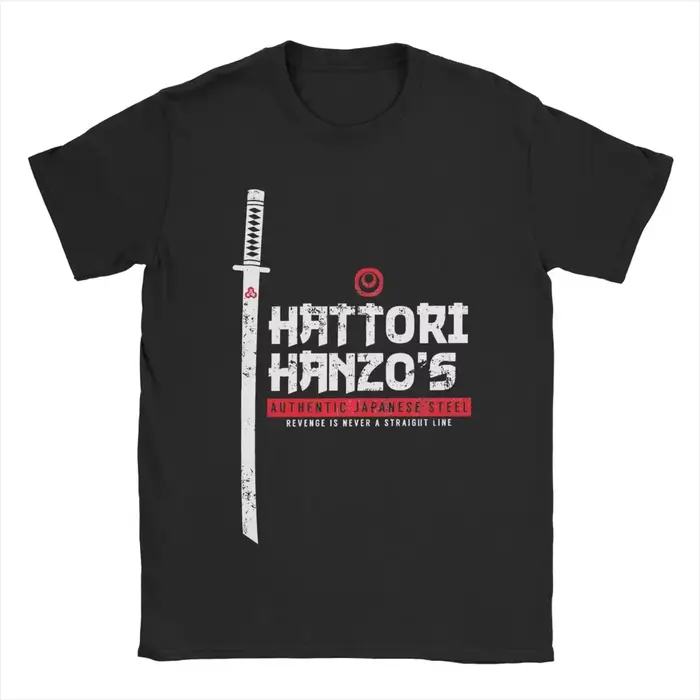 T-shirt à manches courtes pour hommes, Hattori Hanzo Kill Bill, T-shirt en coton fantaisie, Économie