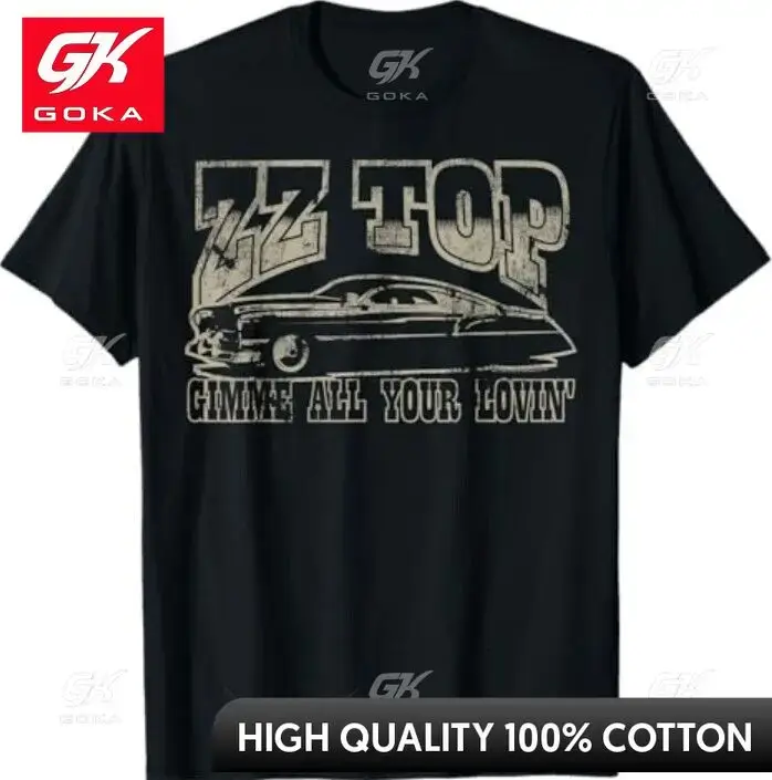 ZZ Top Gimme All Your Lovin T-shirts graphiques Vêtements pour hommes Nouveaux hauts et t-shirts Cot