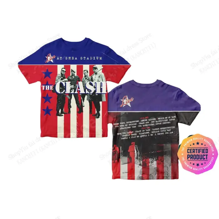 Nouveau groupe de Rock classique l'album clash impression 3D T-shirt hommes femmes mode à manches courtes