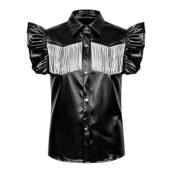 Chemise Métallique Western Cowgirl pour Filles