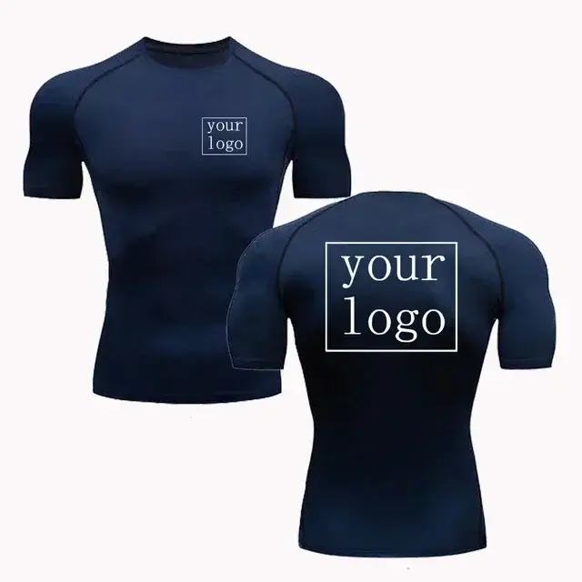 Nouveau t-shirt de Compression personnalisé votre Logo de conception haut hommes femmes imprimer