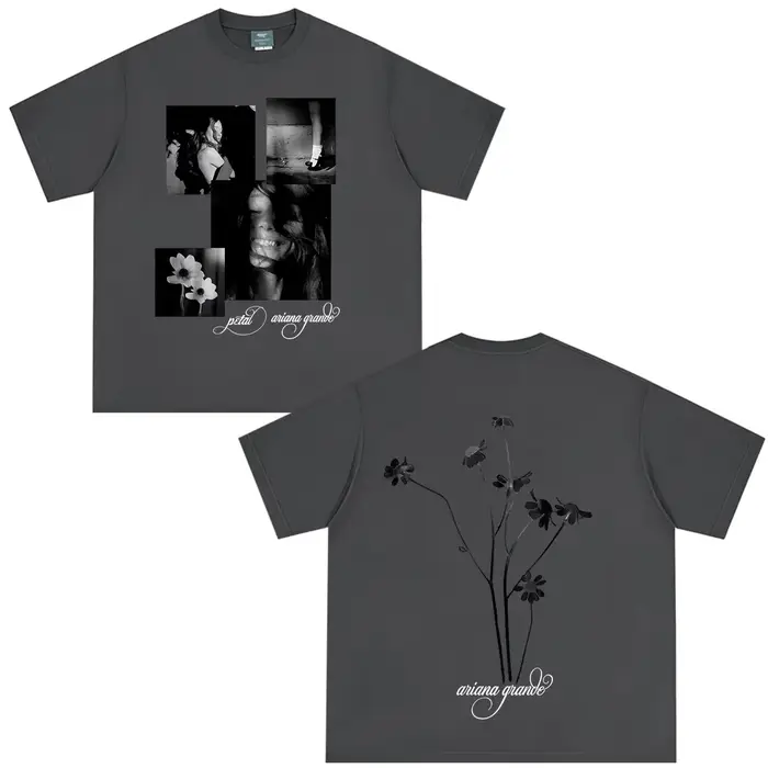 T-shirt Ariana Grande Nouvelle Collection Petal Merch 2026 Homme Femme Vintage Manches Courtes Décontracté Coton Mode Ample Cadeaux pour Fans